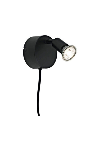 OEM Spot aplicat GU10 max. 7W, negru, cu cablu on/off