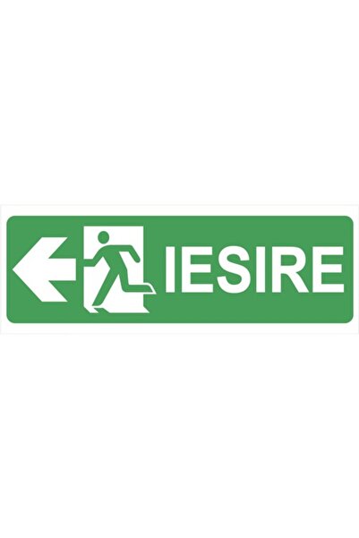 OEM Indicator săgeată în stânga 10x30 cm pentru evacuare de urgență
