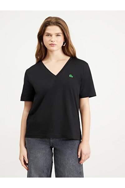 Lacoste LIVE Lacoste v-neck t-shirt organic cotton