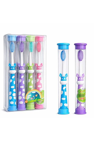 CASA JOY Periuță de dinți, set de 12, cu capac de protecție din plastic, 15 c...