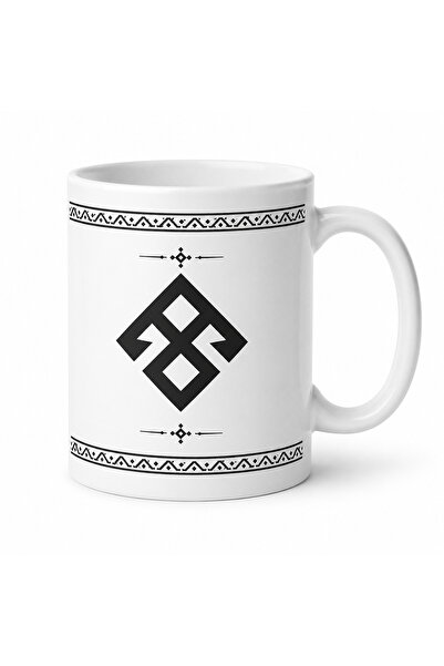 Tomris Hatun Anatolian Turkish Motifs Series, Hand-Held; Double-Sided Sublima...