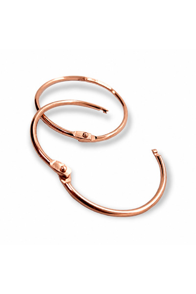 Doruk Baskı Kilitli Halka - Açılır Kapanır Halka - Rose Gold Klasör Halkası 1...