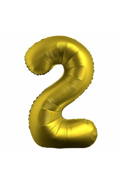 OEM Balon din folie număr, 102cm, Auriu Satinat