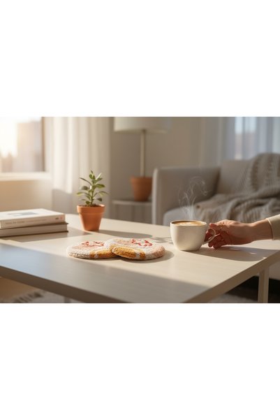 Craft Craftsi̇s Punch Processing Coaster 13 cm " 1 Piece "