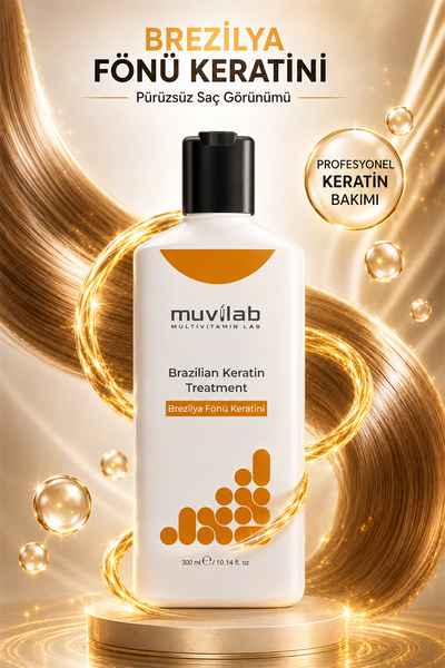 muvilab Brezilya Fönü Keratin Saç Bakımı Kalıcı Saç Düzleştirici 6 Aya Kadar ...