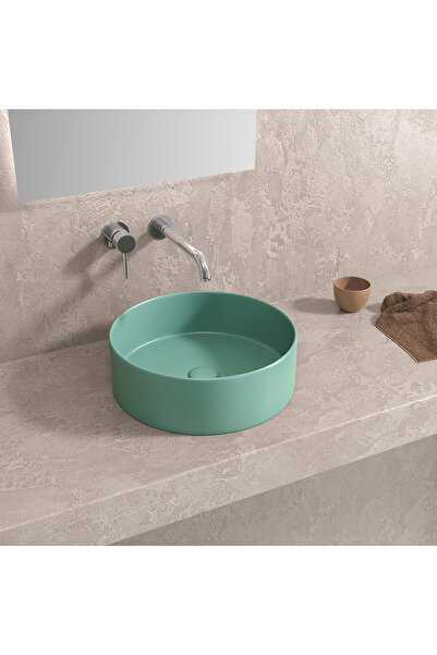 Karag Νιπτήρας Πάγκου Τυρκουάζ Ματ LT 3134-MGN02 Ø35.5x12cm (LT3134-MGN02)
