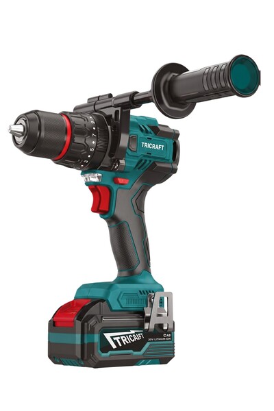 Tricraft 150 Nm Şarjlı Darbeli Matkap 13 mm Kömürsüz Profesyonel Akülü Vidalama