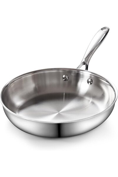 Cooks Standard Frying Pan Stainless Steel, 10-Inch Multi-Ply Clad wok Stir Fr...