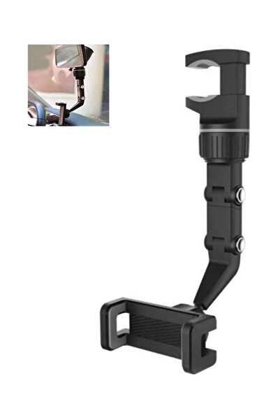 ELTRAZONE 360° Rearview Mirror Phone Holder, Car Mount for Phone and GPS, Uni...
