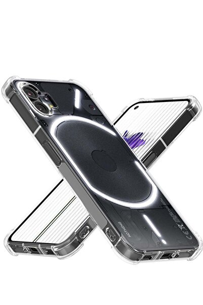 ELTRAZONE غطاء حماية لهاتف Nothing Phone 1 بظهر شفاف ووسادة هوائية من السيليك...