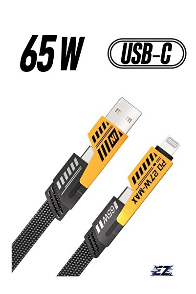 ELTRAZONE 4-in-1 Convertible Metal Fast Data Cable – 65W Braided 3.9ft USB-C,...