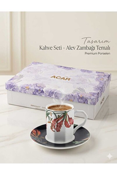 ACAR delphine kahve fincan seti