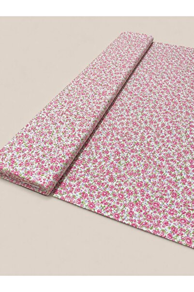 Zümra Baby %100 Pamuk Desenli Poplin Kumaş - Çiçekli - (100×170cm)