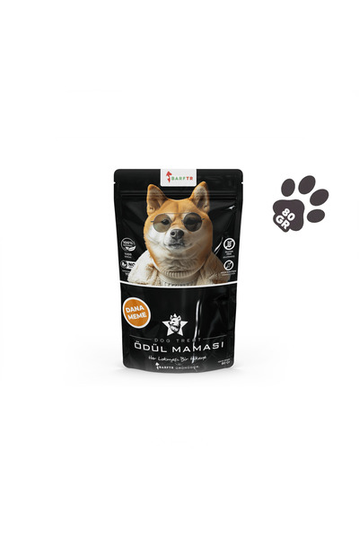 BARFTR Dana Meme Parçaları Atıştırmalık Ödül Maması 80 GRAM Köpekler İçin