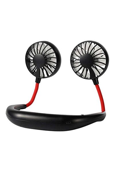 adventure game Rechargeable Portable Neck Fan Black