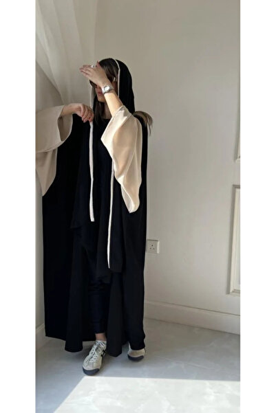 Abay-ti Abaya with a Cowl-Neck Design and Hidden Tuck. Free of Charge.