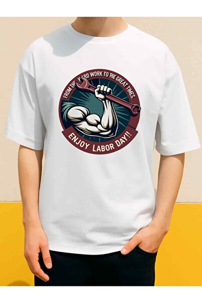 2mcup Men'S Day Pride Graphic T-Shirt White Short Sleeve Sporty Work Apparel ...