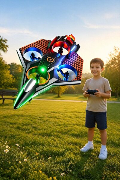 Generic 1 Foam Rc Airplane Smoke Spray Led Lights Remote Control 360 Flip Out...