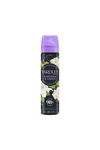 Yardley London Spray de corp cu note de gardenia și coacăze negre, Gardenia &...