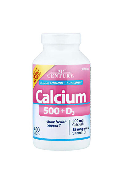 21st Century Calciu 500 + Extra D3, 400 Tablete
