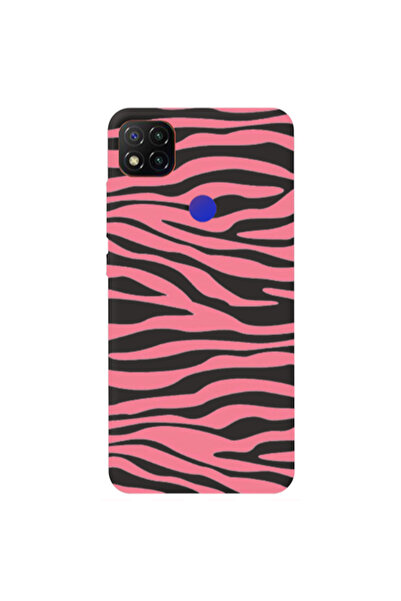 Other Xiaomi Redmi 9c Pink Zebra Black Colored Silicone TPU Θήκη