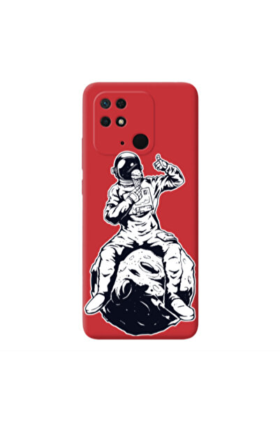 Other Xiaomi Redmi 10C ice cream in space Red Colored Silicone TPU Θήκη