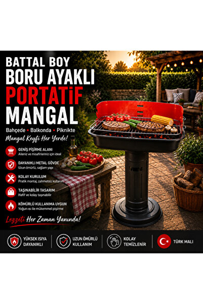 MGOKTURKGROUP Katlanır Mangal / Portatif Mangal