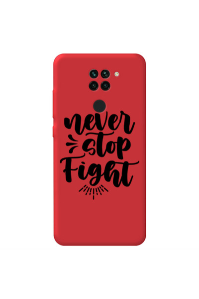 Other Xiaomi Redmi Note 9 Never stop fight Red Colored Silicone TPU Θήκη