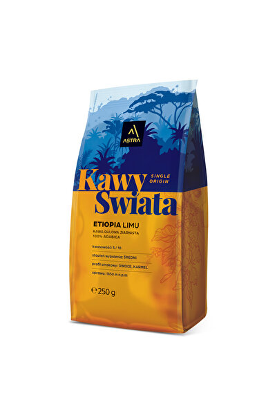 Astra Cafea boabe Etiopia 250g, aroma fructata, dulceata de caramel