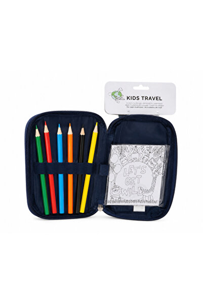 Rothoplast Set de colorat pentru copii, kit de calatorie, creioane + foi de c...