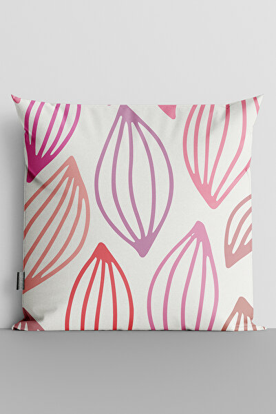 TicaretJet Colorful Shapes Double Sided Digital Printed Pillow Throw Pillow C...