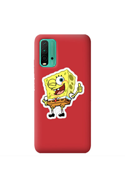 Other Xiaomi Poco M3 spongebob2 Red Colored Silicone TPU Θήκη