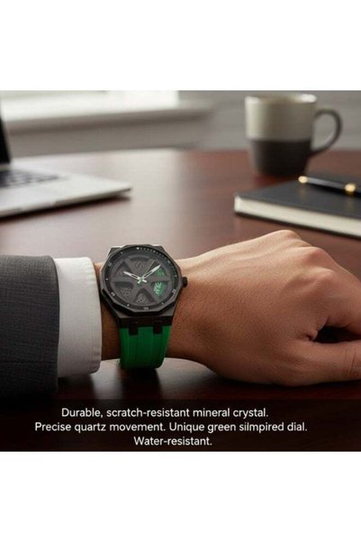 Generic Men's Watch - Modern Minimalist Analog Design with Unique Dial, Water Resistant, Metal Case