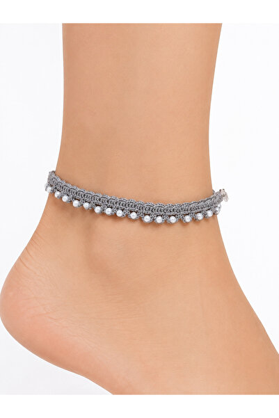 NEHOLİA Beaded Anklet Hand Knitted Adjustable Bohemian Summer Foot Jewelry
