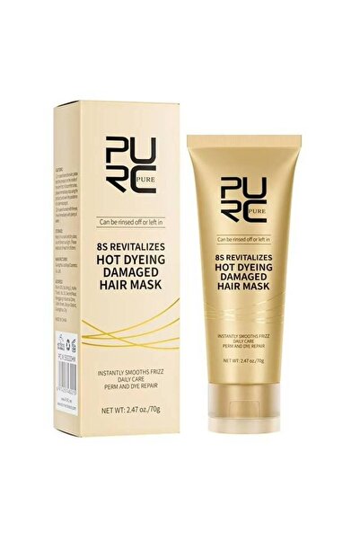 PURC بيورك بيور (Purc Organics) ماسك 8S لإصلاح الشعر التالف من الصبغة والحرار...