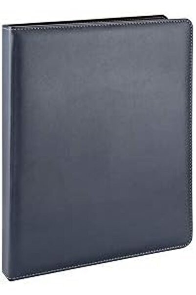 Yıldızan Msa Shop 2K 503L Faux Leather, 4-Ring Mechanism Folder Navy Blue, A4...
