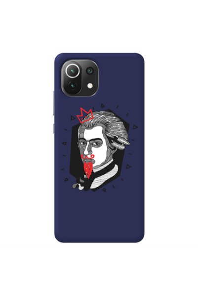 Other Xiaomi Mi 11 Lite Bearded Dark blue Colored Silicone TPU Θήκη