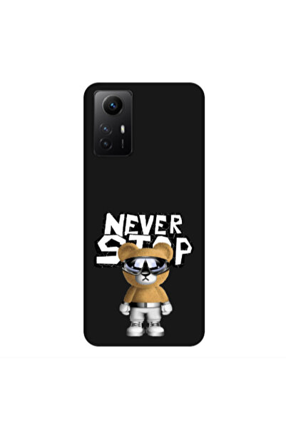 Other Xiaomi Redmi Note 12s Never stop Black Colored Silicone TPU Θήκη