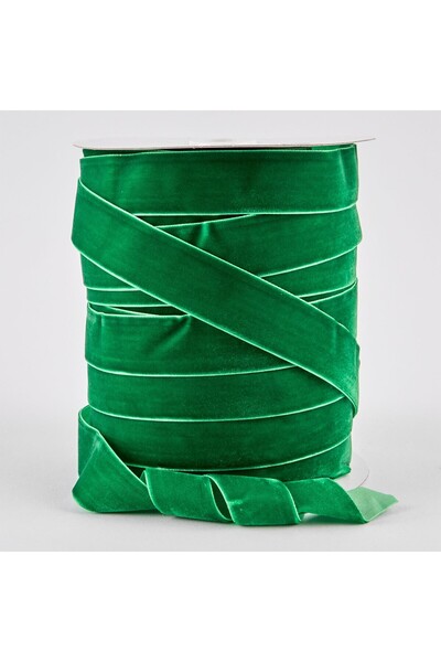 OEM Banda de Velur Catifea Verde 2.5 cm 45,72 m