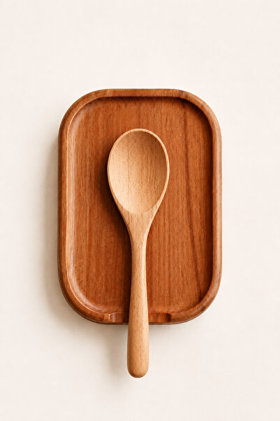 Vecta Spooni Natural Beech Wood Spoon Rest - Spoon Resting Plate, Countertop ...