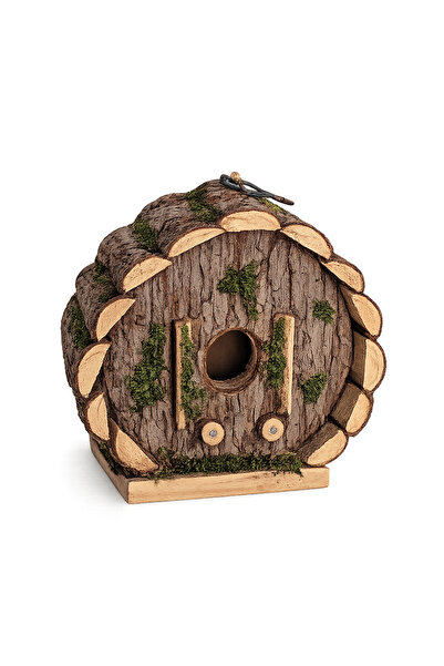Dayang Natural Wooden Bird Nest for Zebra Finch and Small Birds Moss Decor Br...