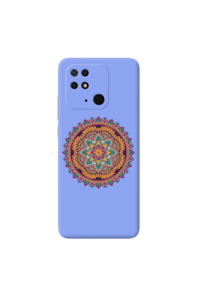 Other Xiaomi Redmi 10C Mandala D102 Light Purple Colored Silicone TPU Θήκη