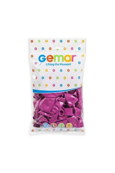 Gemar Set de 100 baloane din latex, G 120, Fucsia