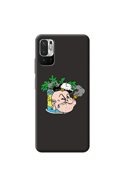 Other Xiaomi Redmi Note 10 Pro 5G Popeye Black Colored Silicone TPU Θήκη