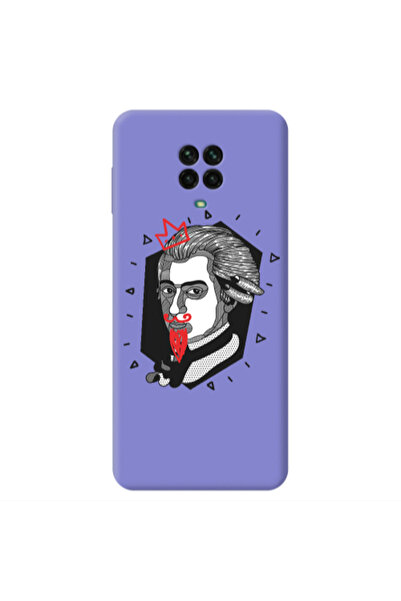 Other Xiaomi Redmi Note 9 Pro Bearded Purple Colored Silicone TPU Θήκη