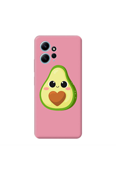 Other Xiaomi Redmi Note 12 4G Baby avocado Pink Colored Silicone TPU Θήκη