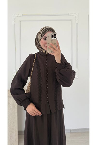 salisburys Molly Nelly Women's Button and Lace Voile Stylish Skirt Suit