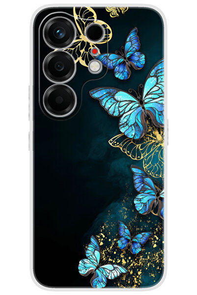 TECNO Camon 50 ULTRA (CN7c) Uyumlu Kılıf Desen Baskılı Silikon Kelebekler STK...