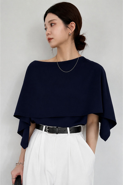 Tarz Cool Ženska bluza sa modernim dizajnom, detaljnim ogrtačem i elegantnim ...