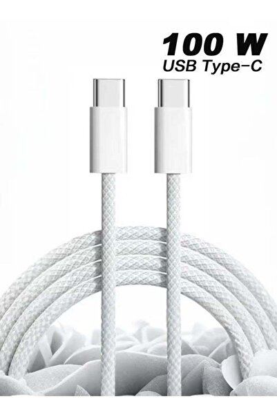 Fat Dolphin Boutique Store كابل USB-C إلى USB-C بطول 1 متر مضفر، يدعم توصيل الطاقة بقوة 100 واط وشحن سريع PD، متوافق مع آيفون 17 16 15 برو ماكس، آيباد ميني 7/6، ماك بوك برو/آير M4 M3 M2 M1، آيباد برو، سامسونج S25 S24
